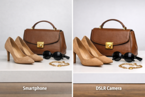 Mobile Photography vs. Professional Photography - comparison image