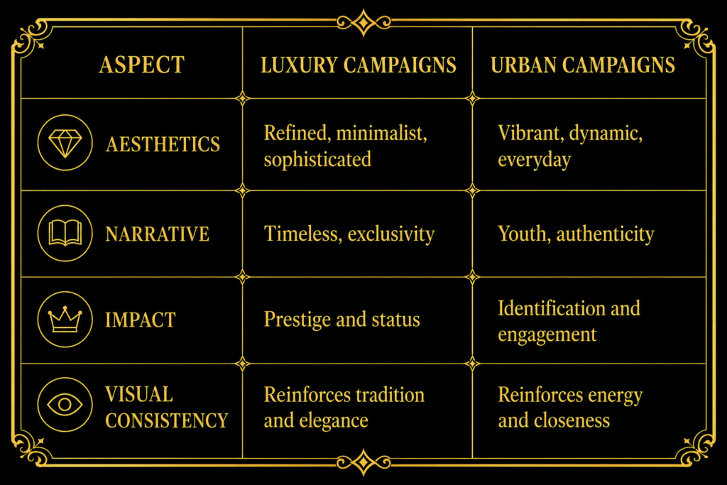 Visual Consistency for Fashion Brands: Build Trust Faster - hints, suggestions and much more on our article (comparative chart)